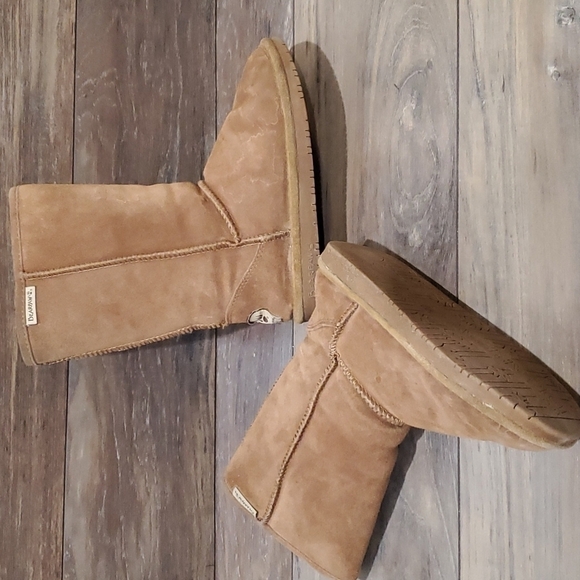Bearpaw Womens Tall Fur Suede boots shoes sz 7 - Picture 10 of 14